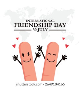 international friendship day, 30 July, friendship day stock illustration,Happy Friendship Day template, eps file.