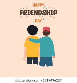 International friendship day background. Happy friendship day celebration