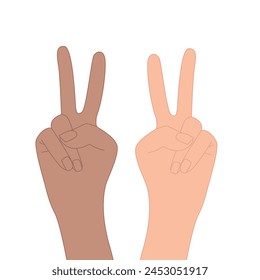 International Friendship Day. Best friend and hands as a symbol of friendship, vector illustration