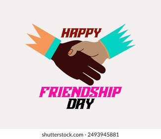 International Friendship Day card, poster. Vector
