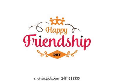 International Friendship Day card. Vector
