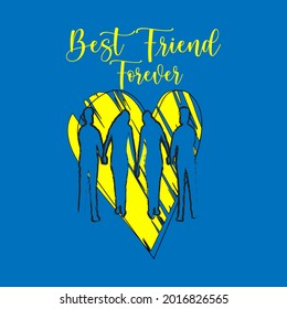 international friendship day concept. web banner design. illustration vector