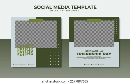 international friendship day design for social media post