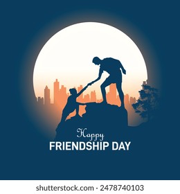 international Friendship Day. happy friendship day creative template, poster, banner, social media post, post card, background etc. 