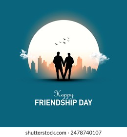 international Friendship Day. happy friendship day creative template, poster, banner, social media post, post card, background etc. 