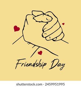 International friendship day. Happy friendship day vector.