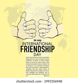 INTERNATIONAL FRIENDSHIP DAY, POSTER AND BANNER, 3O JULY