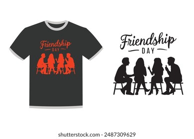 International friendship day Vector typography illustration art. friendship day typography design vector, friendship day t-shirt design, international friendship day