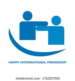 International friendship logo vector on white background