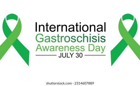 International Gastroschisis Awareness Day is observed every year on July 30.banner design template Vector illustration background design.