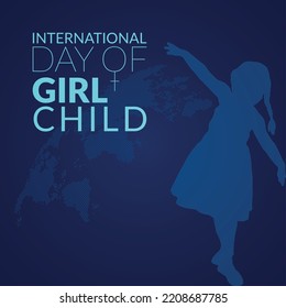 International Girl Child Day. International Day of Girl Child. Illustration Template - Shutterstock ID 2208687785