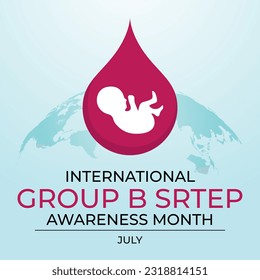 international group b strep day design template for celebration. international group b strep vector design. group b strep awareness. baby vector design.