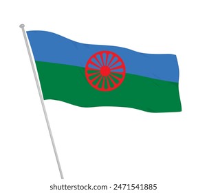 International Gypsy flag. vector illustration