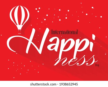 International Happiness Day Creative Design