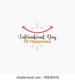 International Happiness Day Logo Template