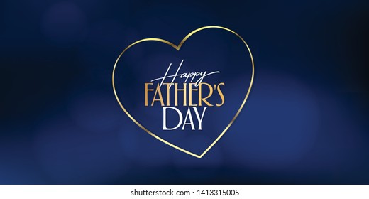 International Happy Father's Day. Billboard, Poster, Social Media, Greeting Card template. 