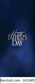 International Happy Father's Day. Billboard, Poster, Social Media, Greeting Card template. 