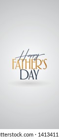 International Happy Father's Day. Billboard, Poster, Social Media, Greeting Card template. 