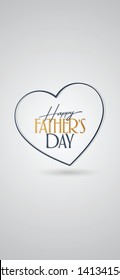 International Happy Father's Day. Billboard, Poster, Social Media, Greeting Card template. 