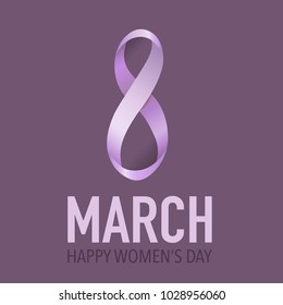 International Happy Women's Day. 8 March holiday background. Vector illustration.
