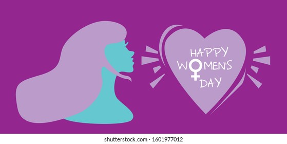 international happy women's day banner or background, vector illustration for 8 march event