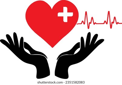 international heart day healthy heart vector
