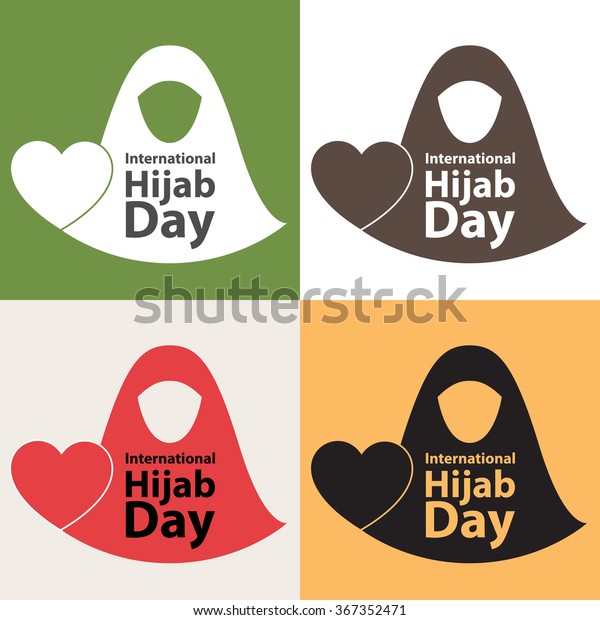 International Hijab Day Vector Logo Concept Stock Vector Royalty Free