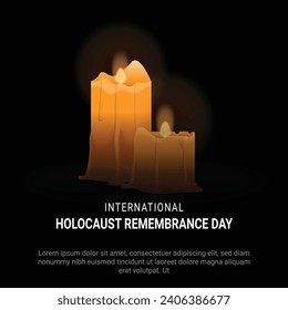 International Holocaust Holocaust Day background. Vector illustration design.