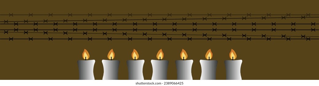 International Holocaust Remembrance Day vector. Star of David . January 27. Important day