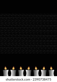Vector del Día Internacional del Recuerdo del Holocausto. Estrella de David. 27 de enero. Día importante
