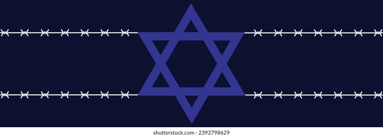 International Holocaust Remembrance Day vector. Star of David . January 27. Important day