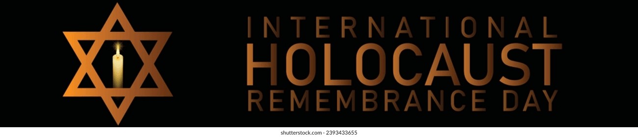 International Holocaust Remembrance Day vector. Star of David . January 27. Important day