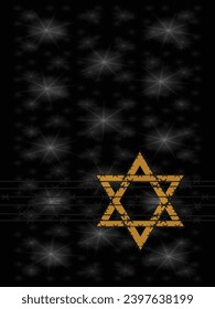 International Holocaust Remembrance Day vector. Star of David . January 27. Important day