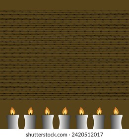 International Holocaust Remembrance Day vector. Star of David . January 27. Important day
