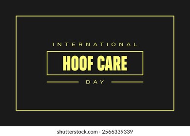 International Hoof Care Week holiday concept