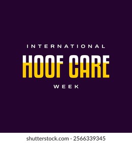 International Hoof Care Week holiday concept