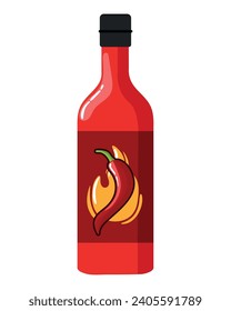 international hot and spicy food day sauce ingredient illustration