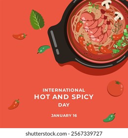 International hot and spicy food day 