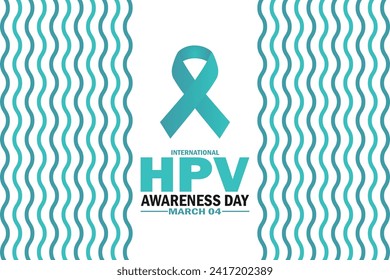 International HPV Awareness Day Vector Template Design Illustration. March 4. Suitable for greeting card, poster and banner