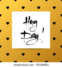 International Hug day. Vector illustration. 