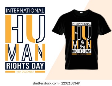 International Human Rights Day 10th December T-shirt design