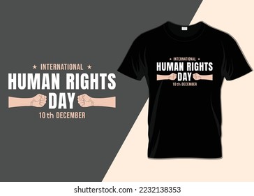 International Human Rights Day 10th December T-shirt design
