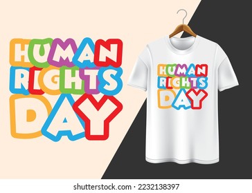International Human Rights Day 10th December T-shirt design
