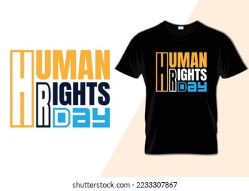 International Human Rights Day 10th December T-shirt design