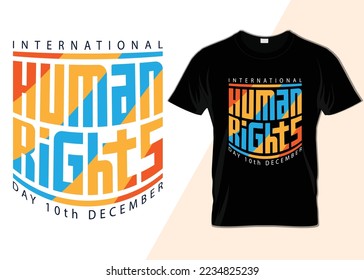 International Human Rights Day 10th December T-shirt design