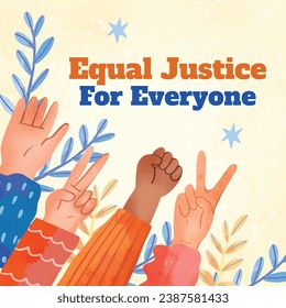 International Human Rights Day background. World human rights day celebration. December 10. Vector illustration Template design for Poster, Banner, Greeting, Card, Flyer, Cover, Social media, post.
