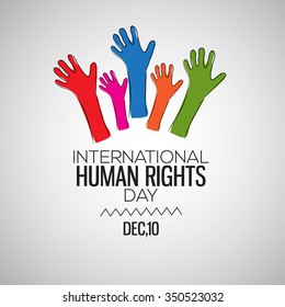 International Human Rights Day Celebration Background.Vector