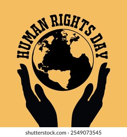 international human rights day colorful fist vector illustration, Human Rights Day Awareness Poster - A Call for Unity and Equality, template for background with banner, poster and card. vector ,eps10