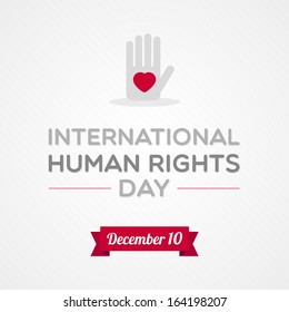 International Human Rights Day. December 10. Vector illustration, flat design