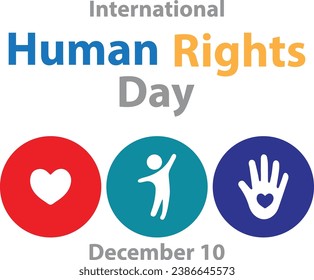 International Human Rights Day December 10th vector art